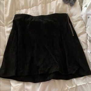 Black suede skirt- brandy Melville